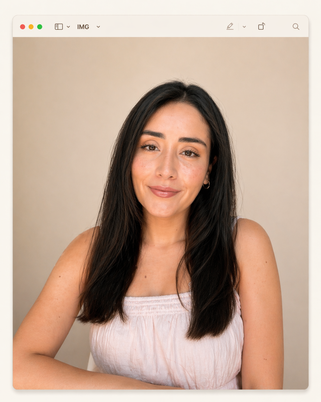 Foto principal de Manuela Mateus para el hero